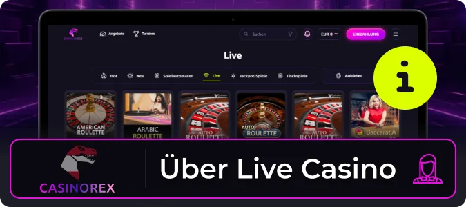 Was ist das Casinorex Live Casino?