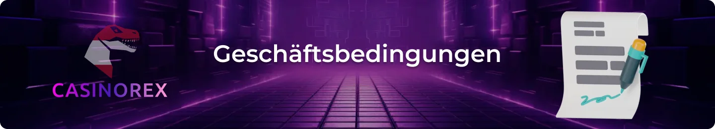 Bedingungen und Konditionen der Casinorex